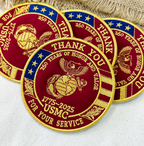Marine Corps USMC Patch, 250 Years of Honor & Valor USA Embroidered Patch (1775–2025)