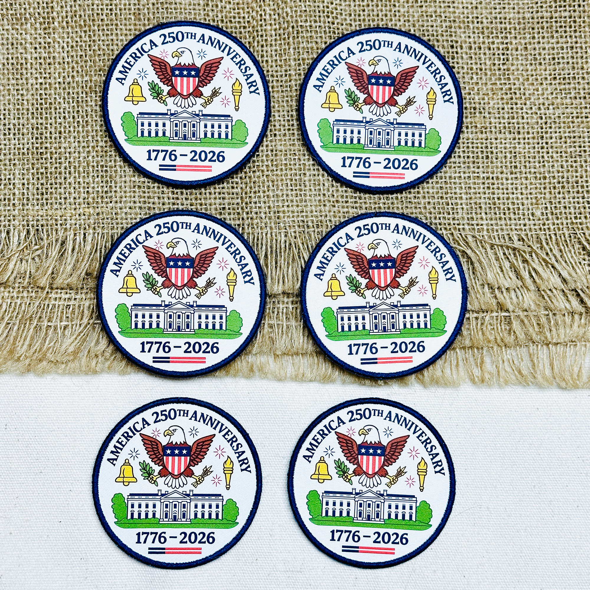 America 250th Anniversary Printed Patch | 1776–2026 USA