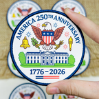 America 250th Anniversary Printed Patch | 1776–2026 USA