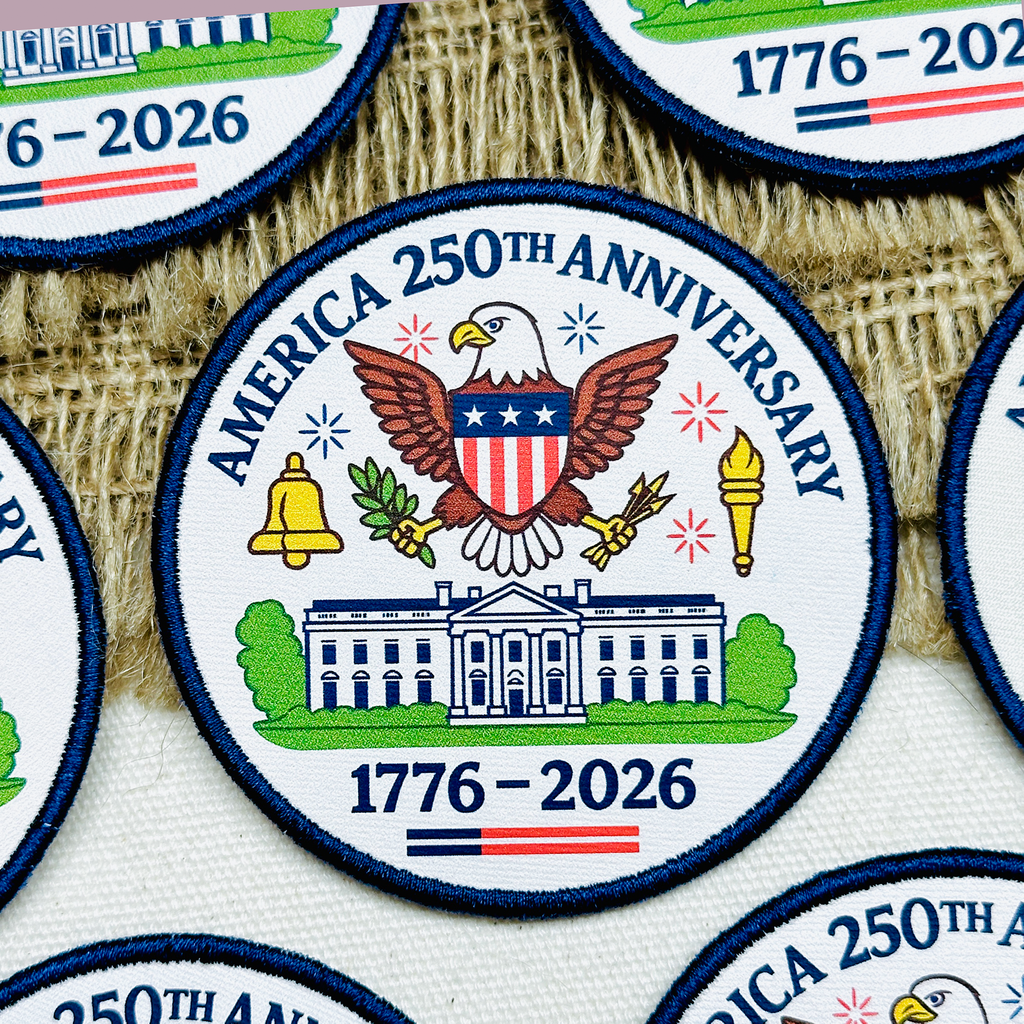 America 250th Anniversary Printed Patch | 1776–2026 USA
