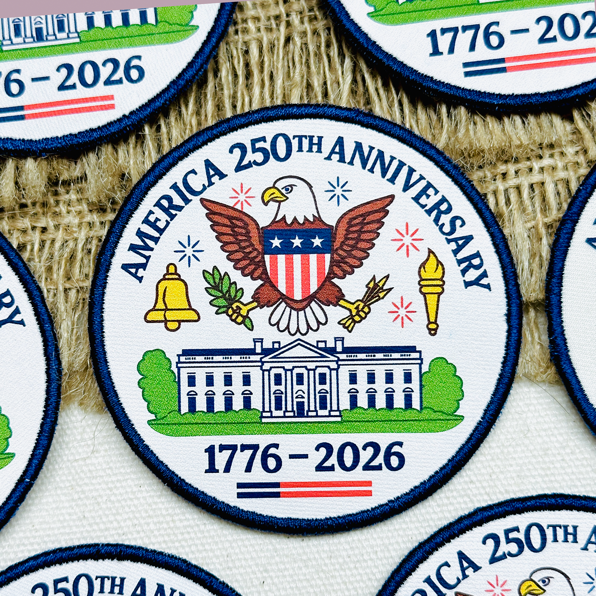 America 250th Anniversary Printed Patch | 1776–2026 USA