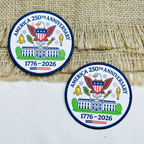 America 250th Anniversary Printed Patch | 1776–2026 USA