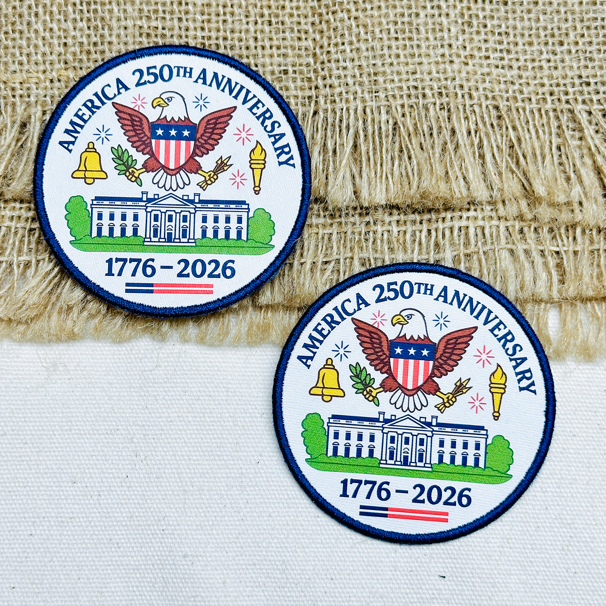 America 250th Anniversary Printed Patch | 1776–2026 USA
