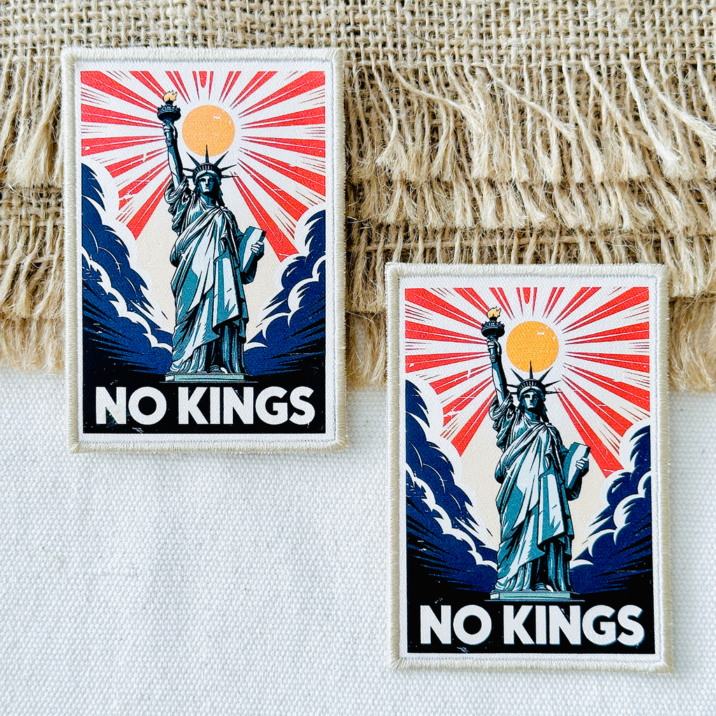 No Kings Printed Patch | Statue of Liberty 250th Freedom Edition