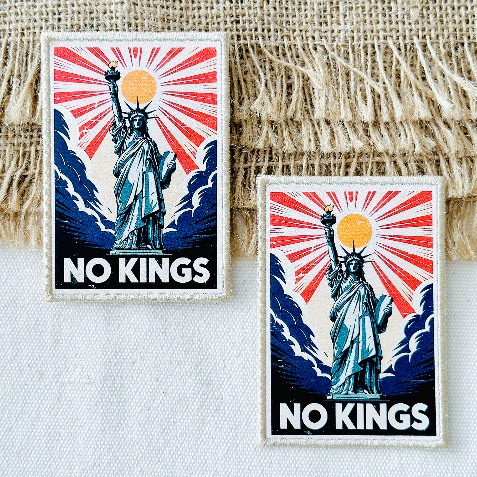 No Kings Printed Patch | Statue of Liberty 250th Freedom Edition