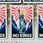No Kings Printed Patch | Statue of Liberty 250th Freedom Edition