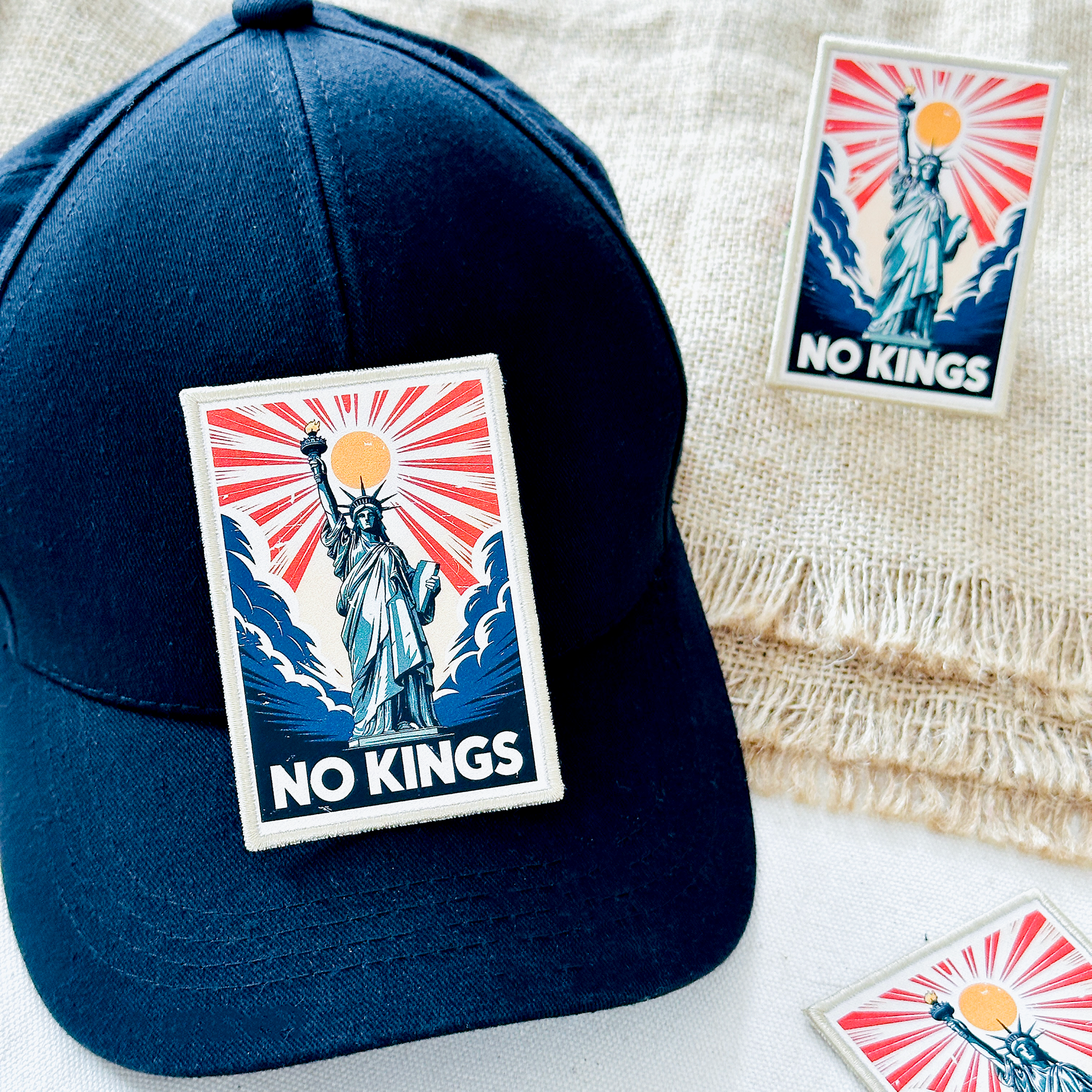 No Kings Printed Patch | Statue of Liberty 250th Freedom Edition