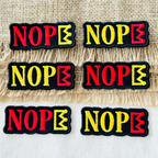 NOPE No Kings Full Embroidered Patch