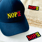 NOPE No Kings Full Embroidered Patch