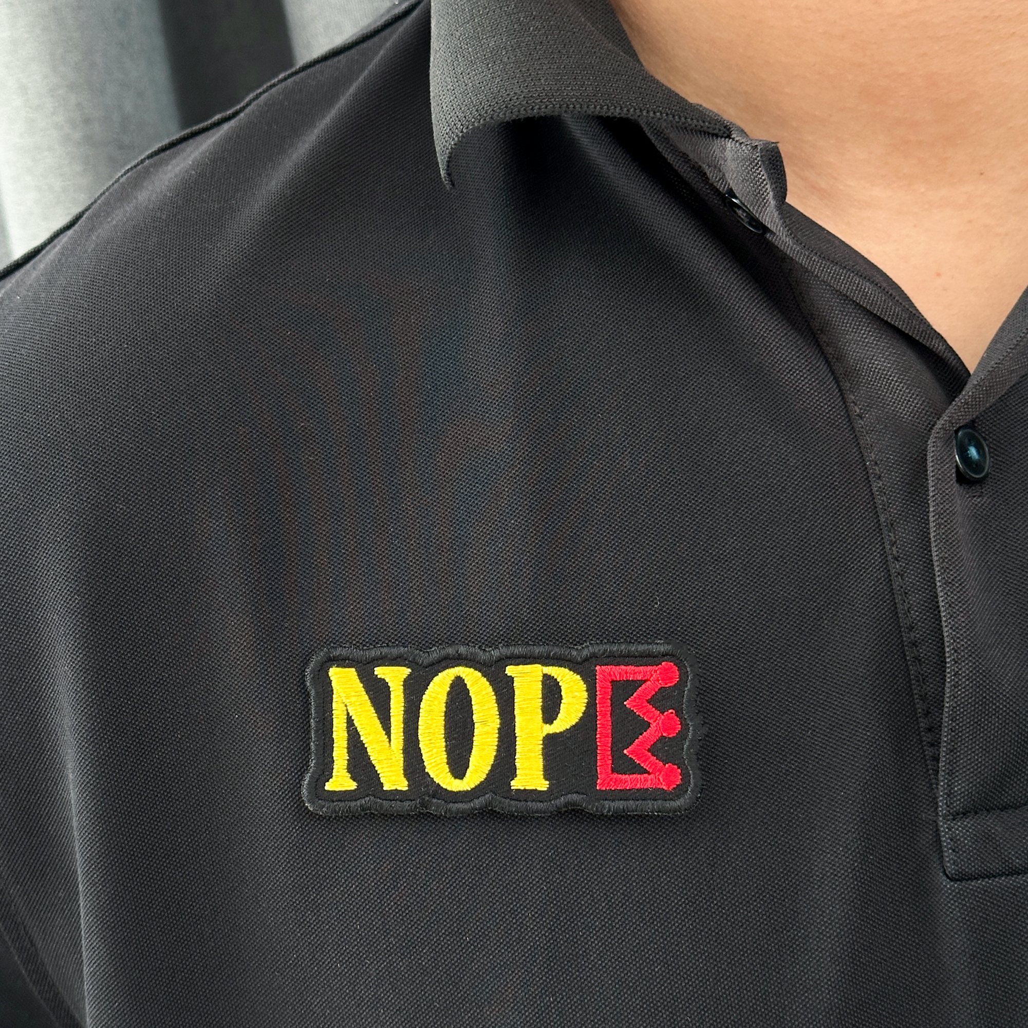 NOPE No Kings Full Embroidered Patch