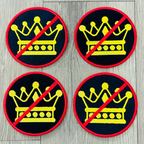 No Kings Full Embroidered Patch
