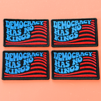 Democracy Has No Kings Full Embroidered Patch