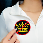 No Kings Full Embroidered Patch