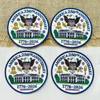1776–2026 America Eagle & White House Full Embroidered Patriotic Patch