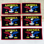 Red Blue Gold USA Eagle Freedom Patch