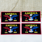 Red Blue Gold USA Eagle Freedom Patch