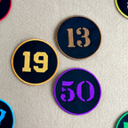 Custom Embroidered Number Patch