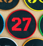 Custom Embroidered Number Patch