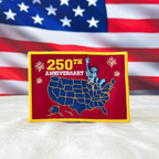 250 Years of Freedom Embroidered Patriotic Patch