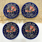 US Navy Eagle Patch, 250 Years Of Glory And Valor Embroidered Patch