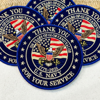 US Navy Eagle Patch, 250 Years Of Glory And Valor Embroidered Patch