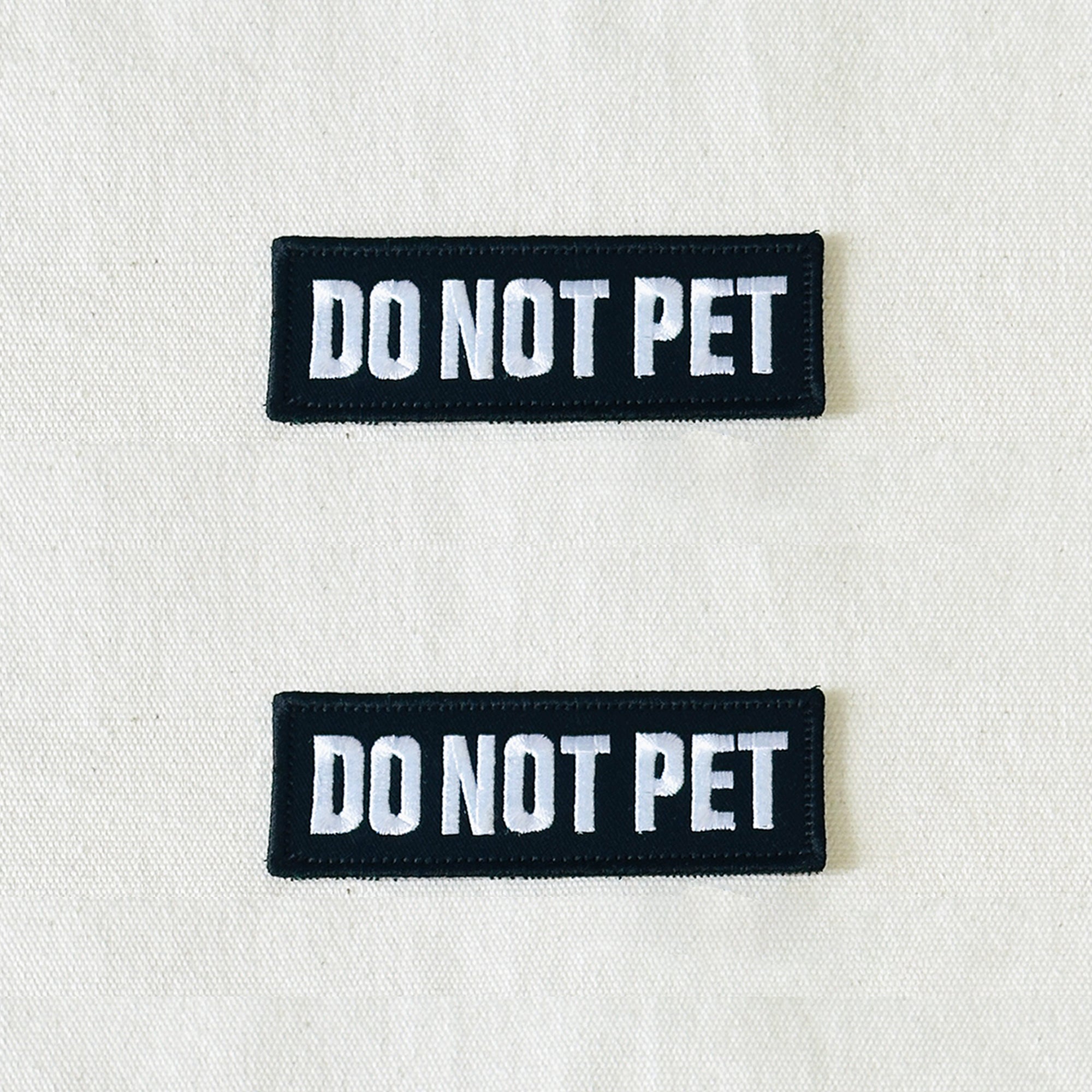 Do Not Pet Dog Collar Small Patches