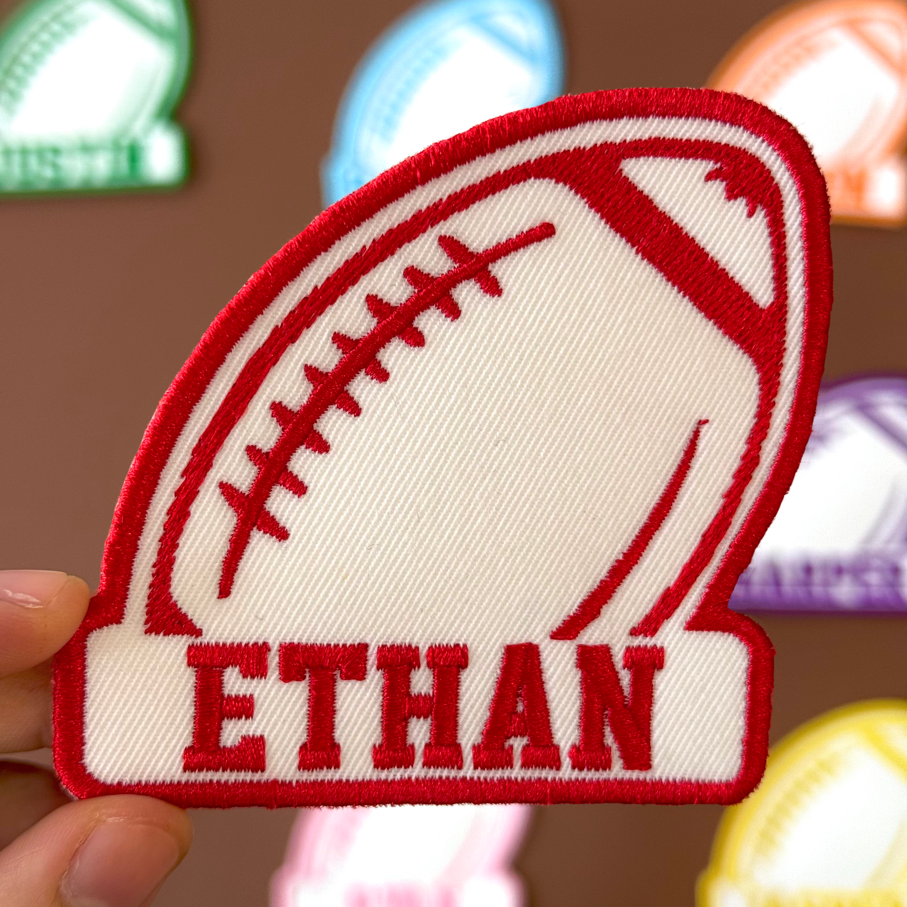 Football Player Name Patch
