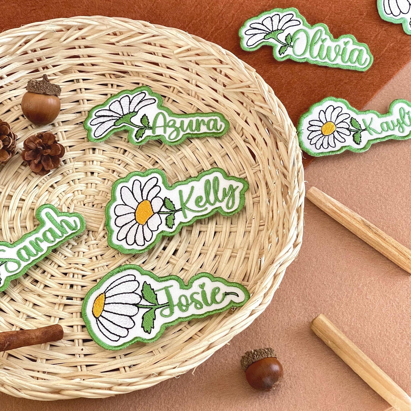 Custom Daisy Name Patch