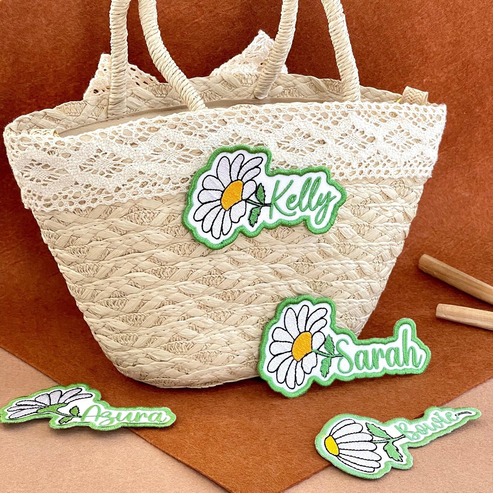 Custom Daisy Name Patch