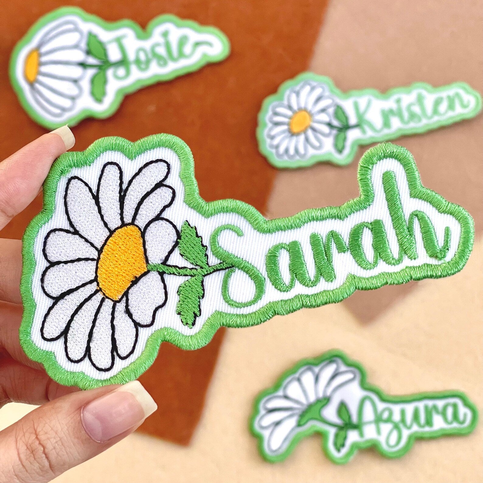 Custom Daisy Name Patch