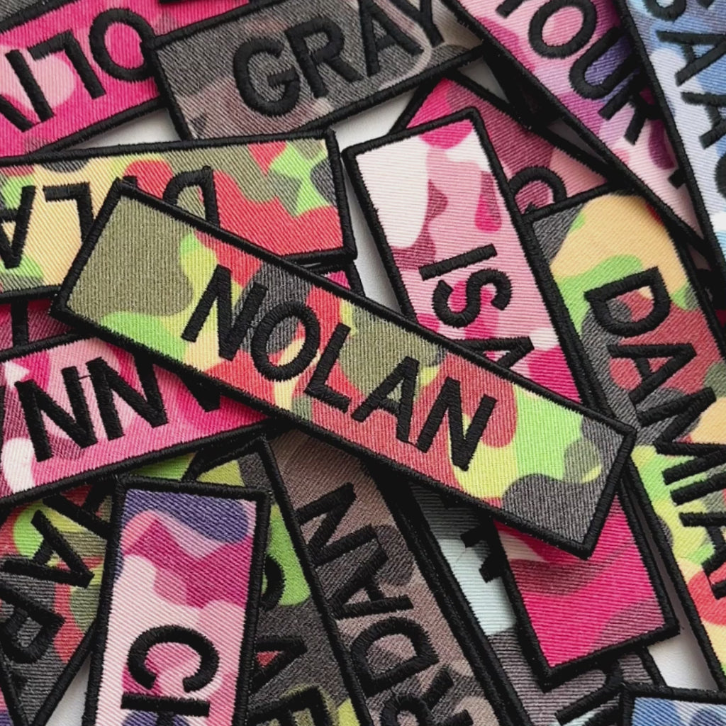 Custom Camo Name Patch for Backpack, Jacket & Tactical Gear