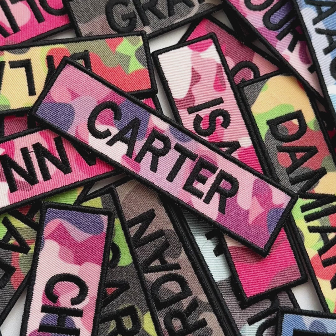 Custom Military Name Patch for Jacket, Backpack & Uniform