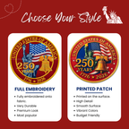 American 250 Years Freedom Patch - Printed Patch