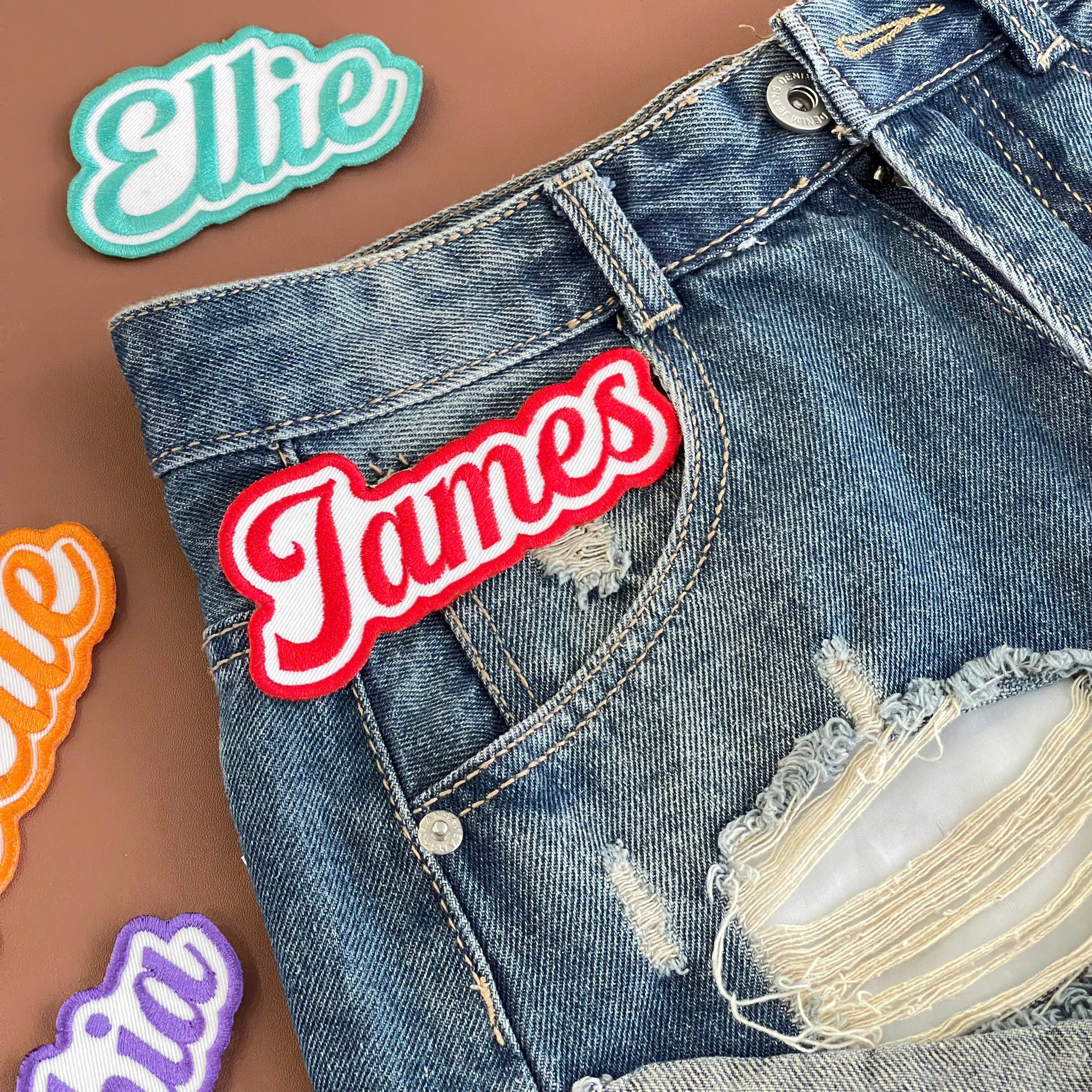 Custom Embroidered Word Patch